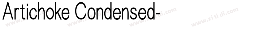 Artichoke Condensed字体转换